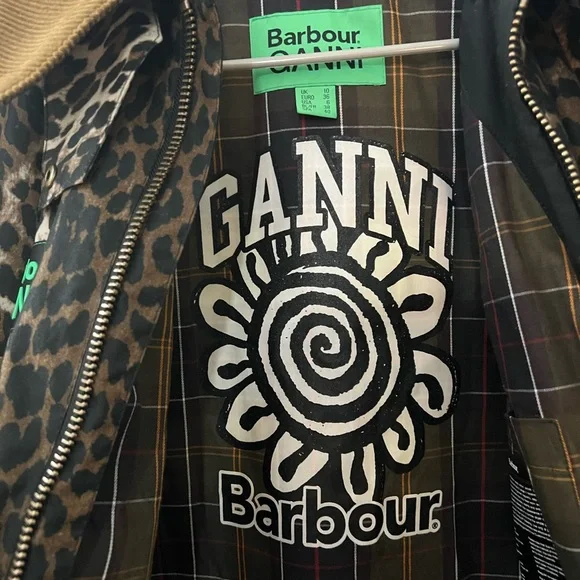 SOLD Ganni x Barbour Leopard Jacket - Picture 6 of 11
